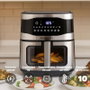 Grunkel MaxisteelFryer Freidora de Aire Sin Aceite 2200W 9L